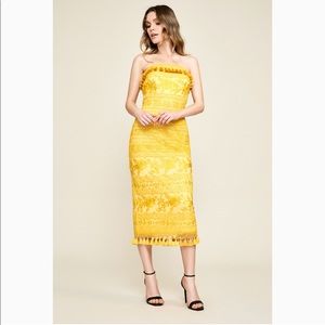 Yellow Midi dress